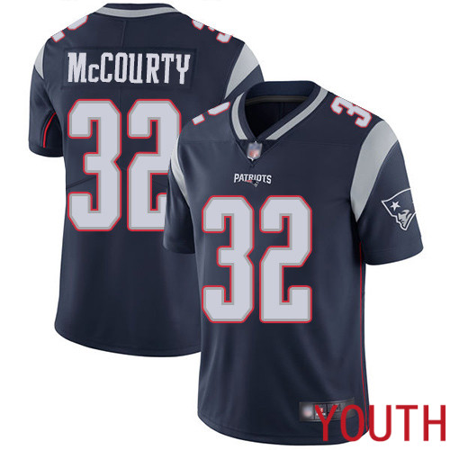 New England Patriots Football 32 Vapor Limited Navy Blue Youth Devin McCourty Home NFL Jersey